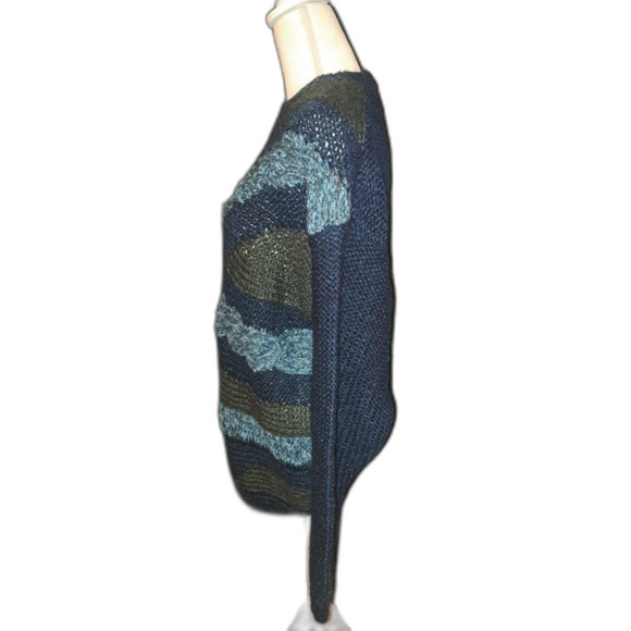 SALE! Christmas UGLY SWEATER! Street Scenes 80s Geometrics Pullover Men's MED - Picture 5 of 11